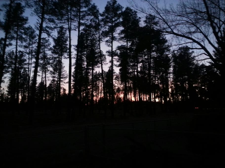 sunset from the front porch