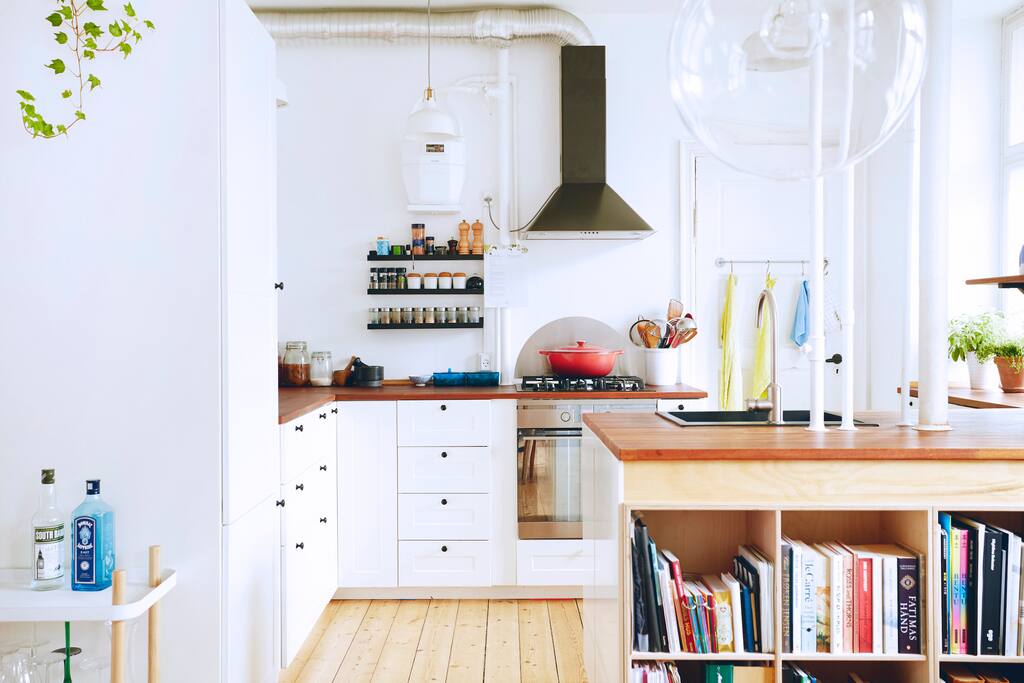 Our kitchen with EVERYTHING.