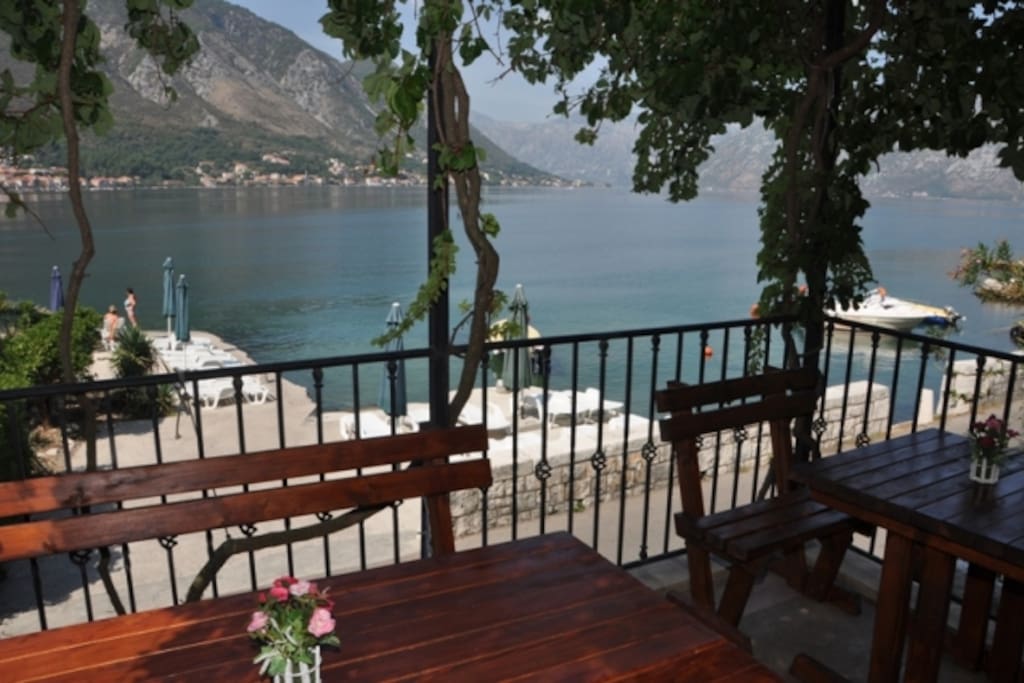 View from down terrace
