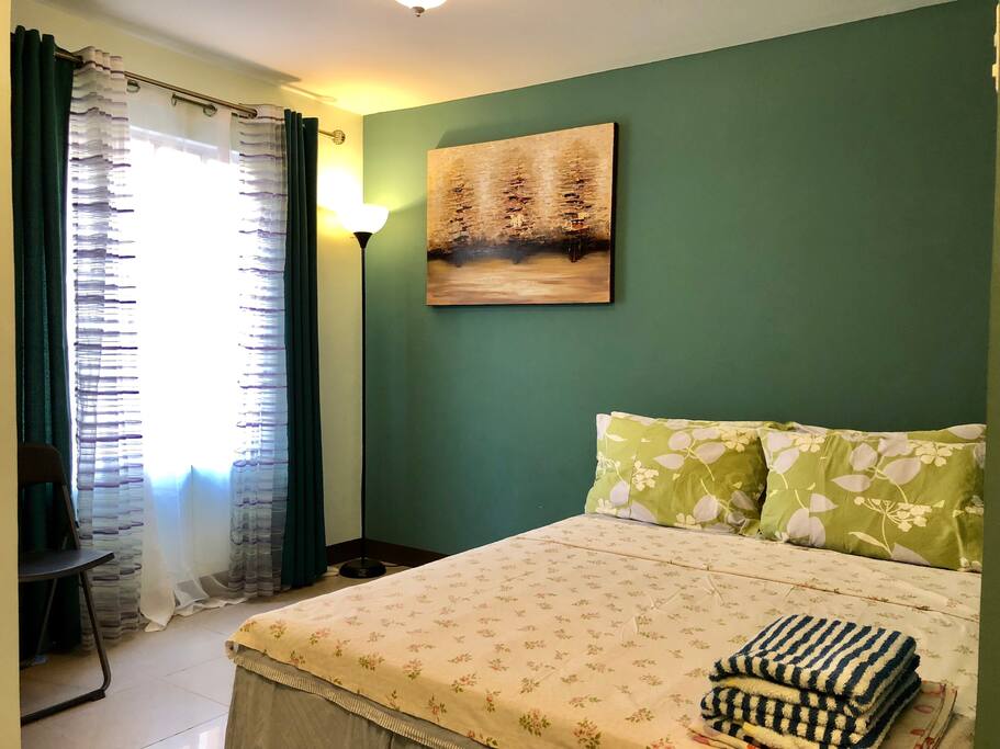 The spacious sleeping area. A double-size bed with Pull-Out which is also a double-size.