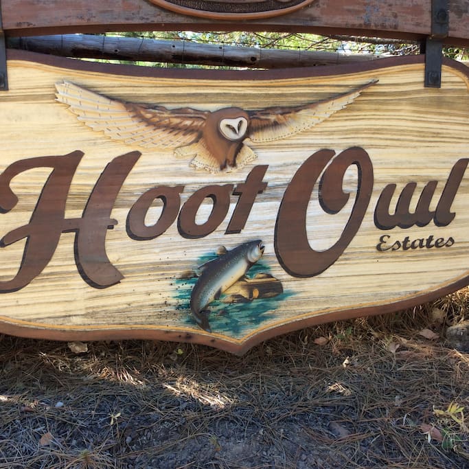 The Hoot Owl Estates....Gate Sign