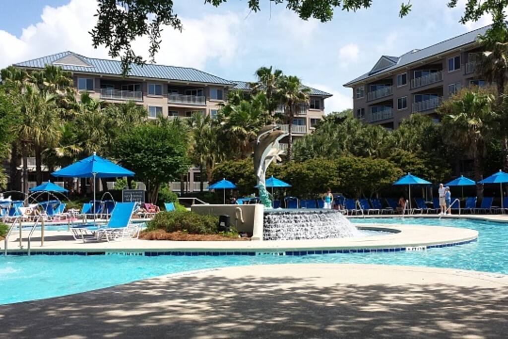South pool, one of 5 pools.