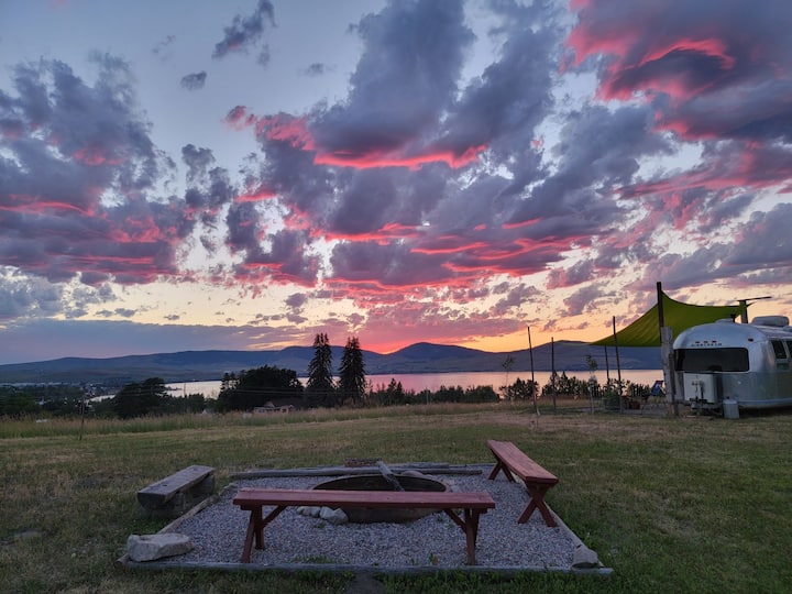 ANGIE'S CHERRY AIRSTREAMgreat views Flathead Lake Campers/RVs for