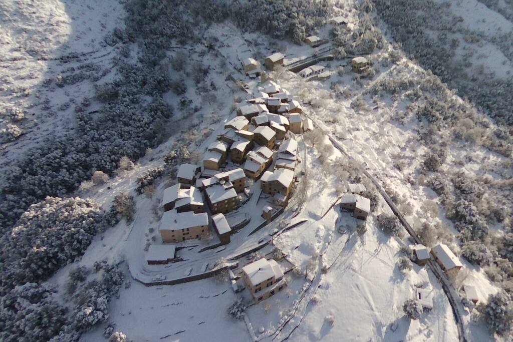 Tralonca sous la neige
