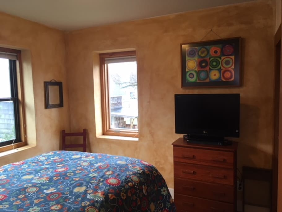 Master bedroom with TV & DVD