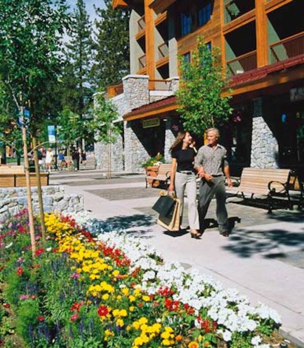 Shop just outside your condo and enjoy Lake Tahoe