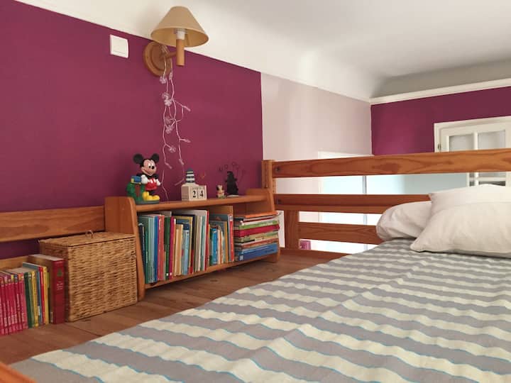 Child Room 1 with mezzanine bed