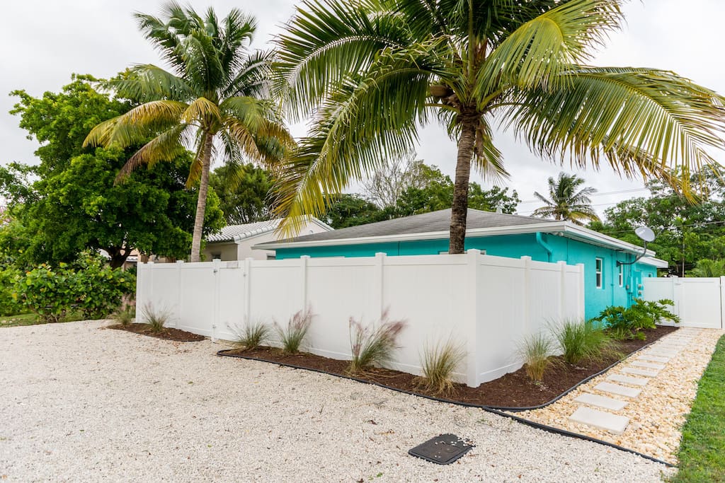 Front of house - with parking for 2 cars