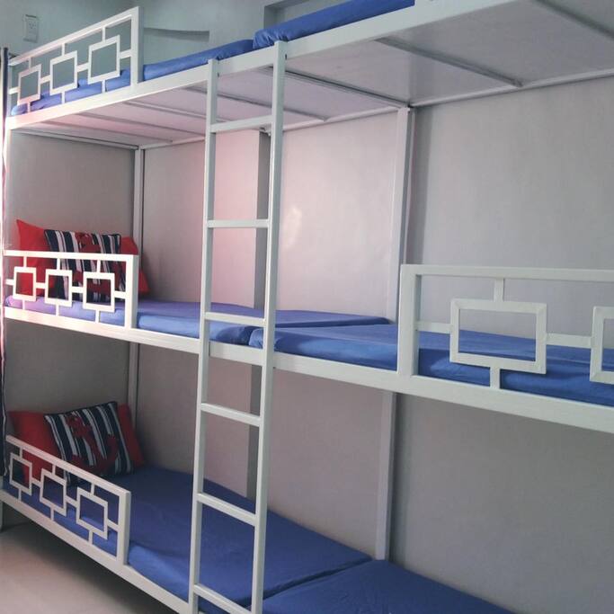 Each room is airconditioned and can accomodate 6 persons.