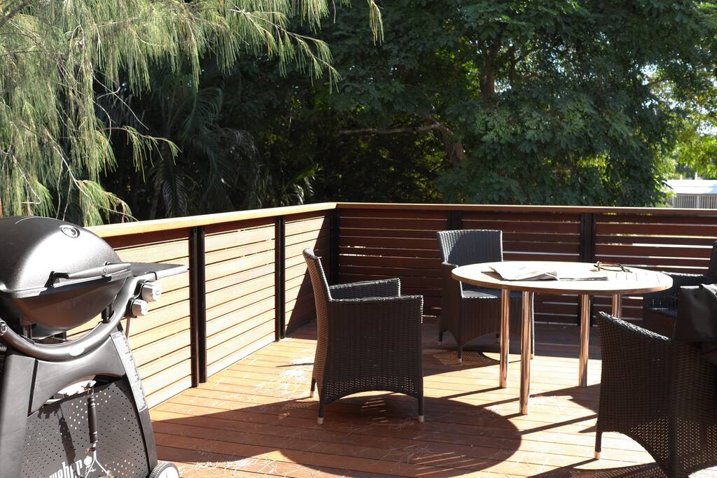 Deck with BBQ