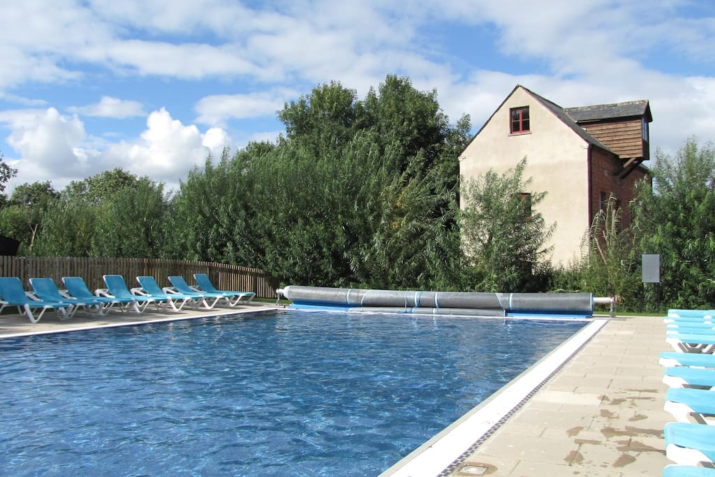 Heated pool, sauna and games room available for your use