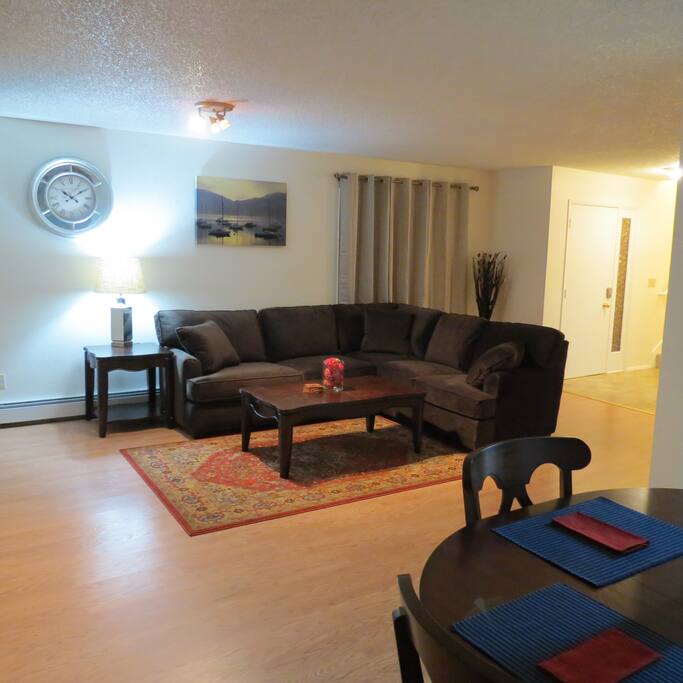 Large and open living space comfortable seating