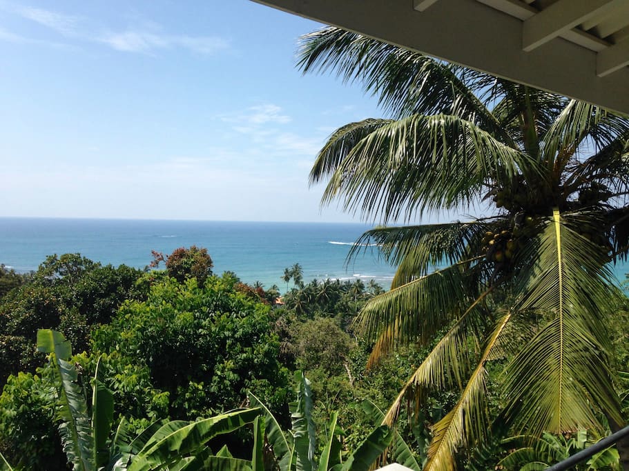 View of Indian Ocean from balcony