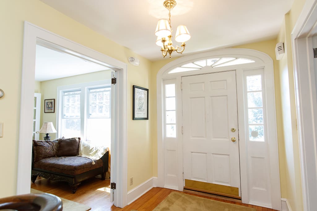 Elegant Colonial entryway.