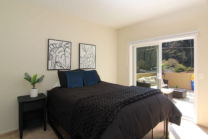 Bedroom 2 with doors to sun deck