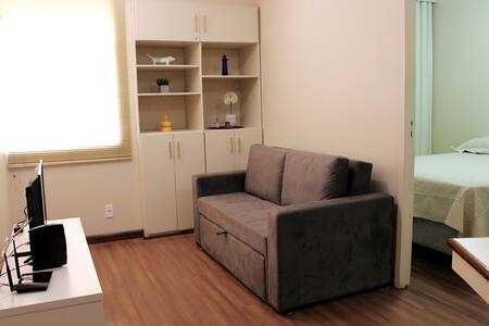 Kit completa e aconchegante com Wifi e Garagem