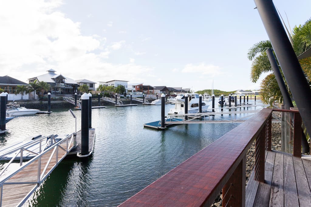 Enjoy a fish off the pontoon, access off back deck.