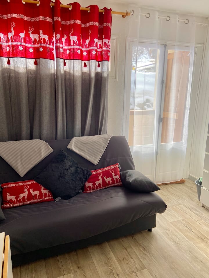 Studio +Cabine Pied Des Pistes, Face Office Tour - Vars
