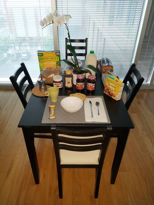 Breakfast table