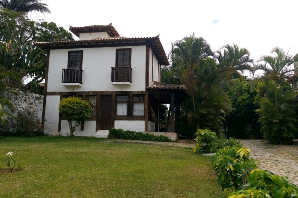 Vista lateral da casa