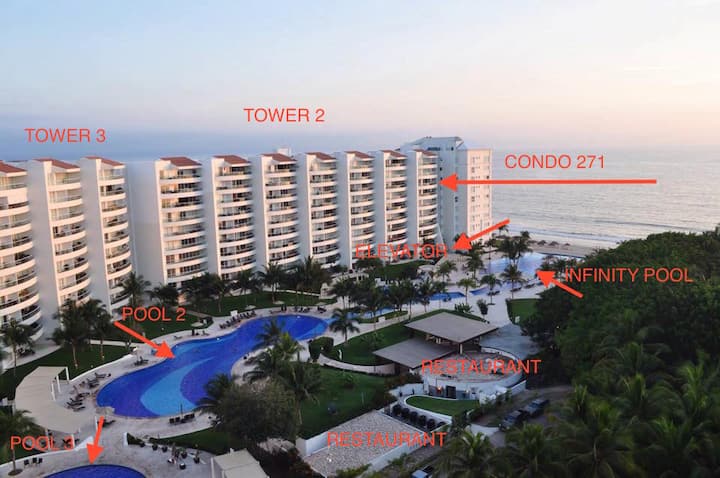 Villa Magna 4 Bedrm Condo /8 Guests/nuevo Vallarta - Nuevo Vallarta