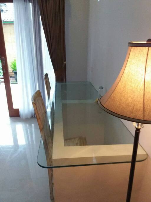 A desk, working space with fast wifi in all area's