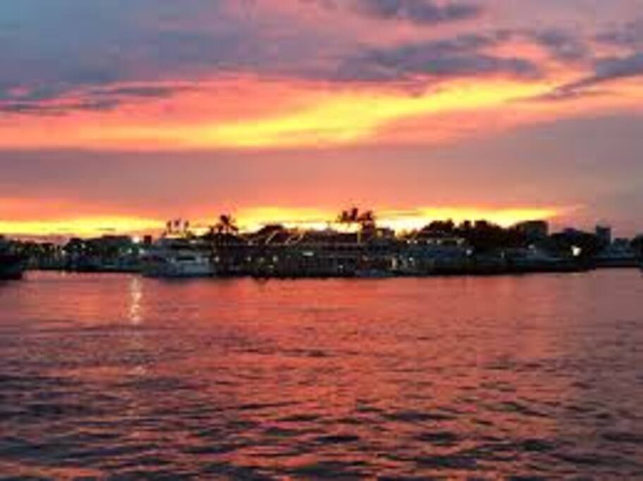 Beautiful Sunset Over Lake