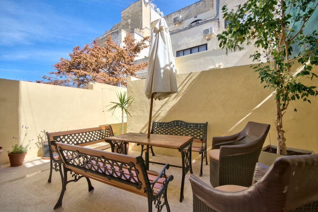 A large open space, essentially your second open air living room.