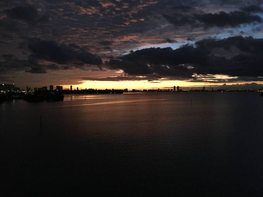 Sunrise from the balcony