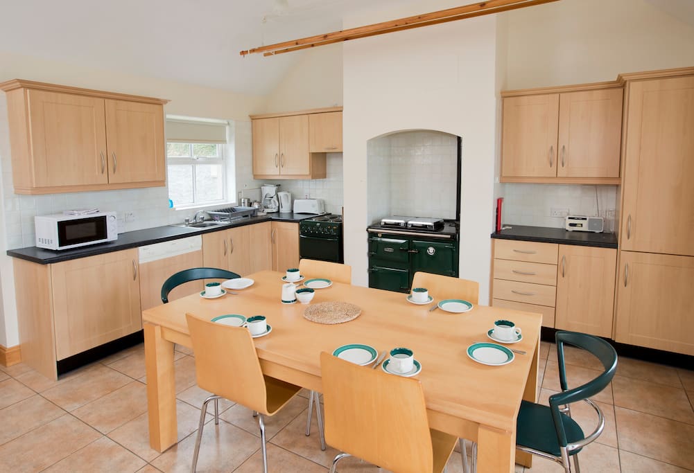Kitchen & dining area of Managhmore Cottage