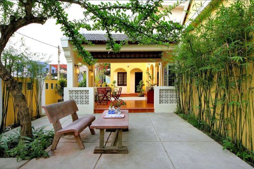 Outside of the homestay