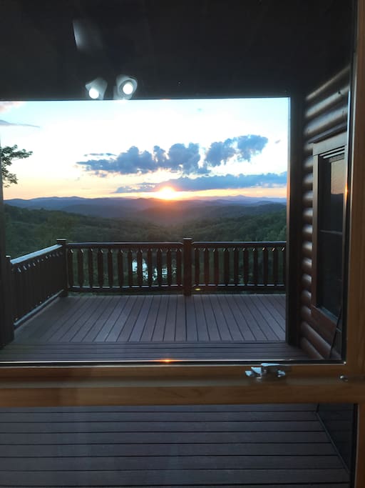 Sunset view from bedroom