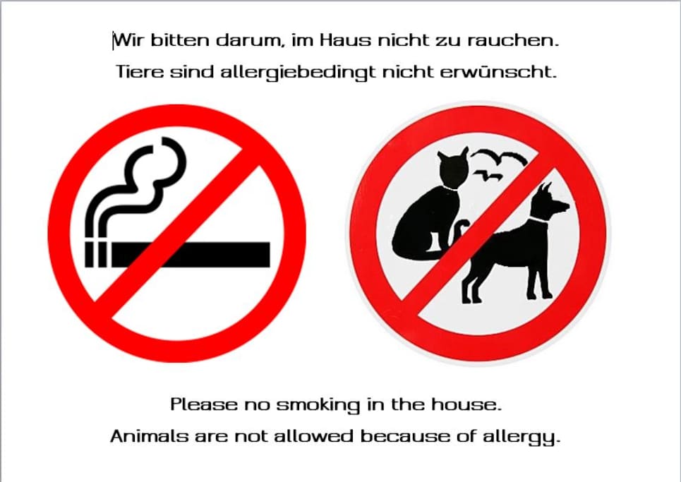 No Smoking or Pets