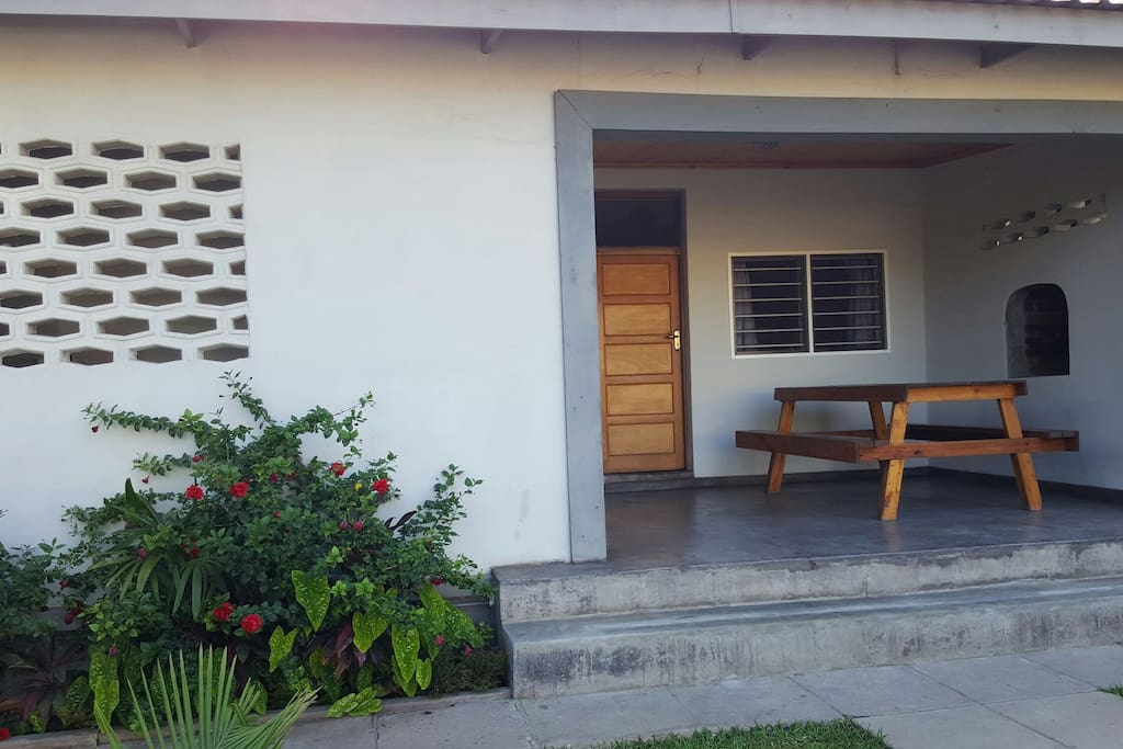 Verandah and built-in braai (bbq)