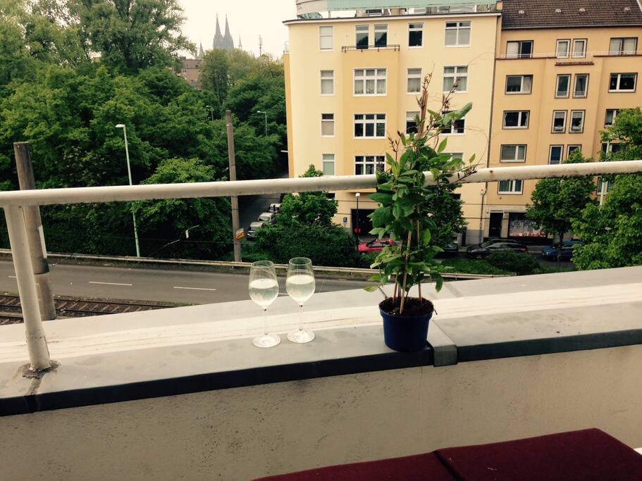 Little Balcony with view on Kölner Dom