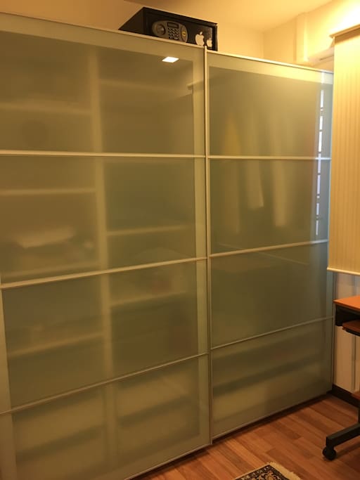 Shared wardrobe space with me