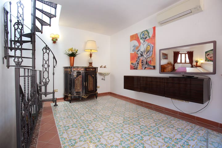 Luxury villa Taormina city center with terrace