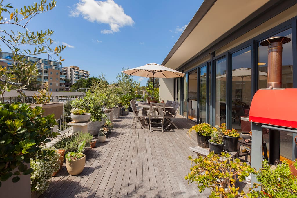 Beautiful sun-drenched terrace for your private enjoyment