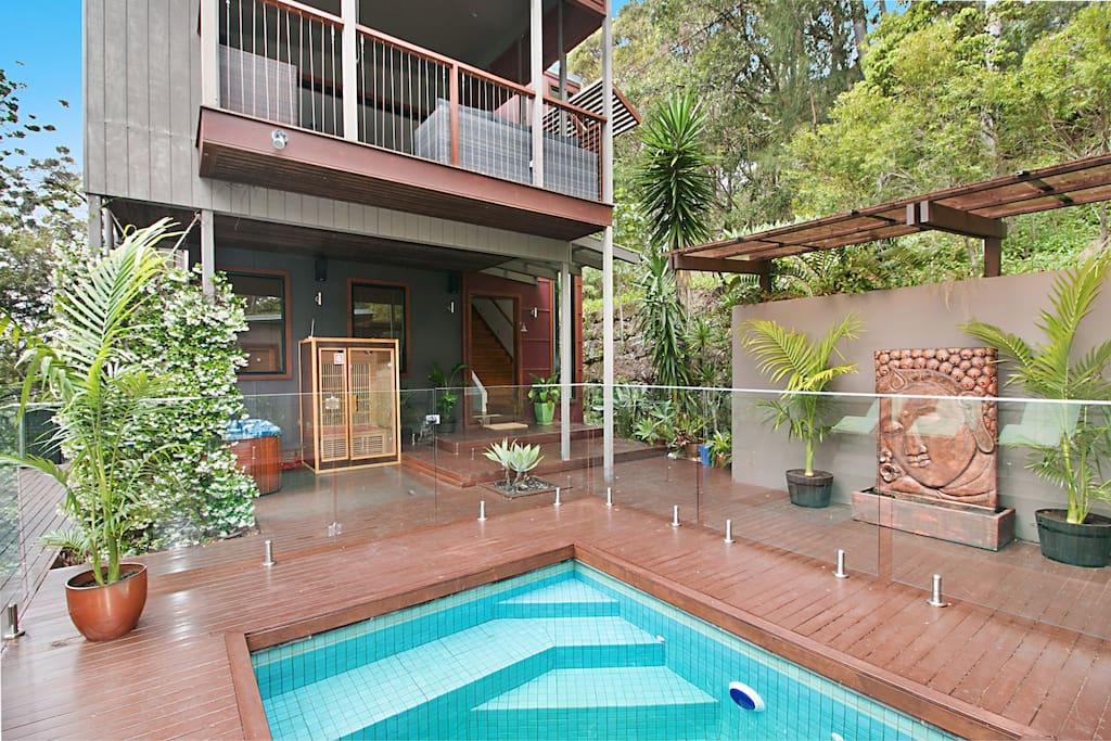Cool off in the plunge pool