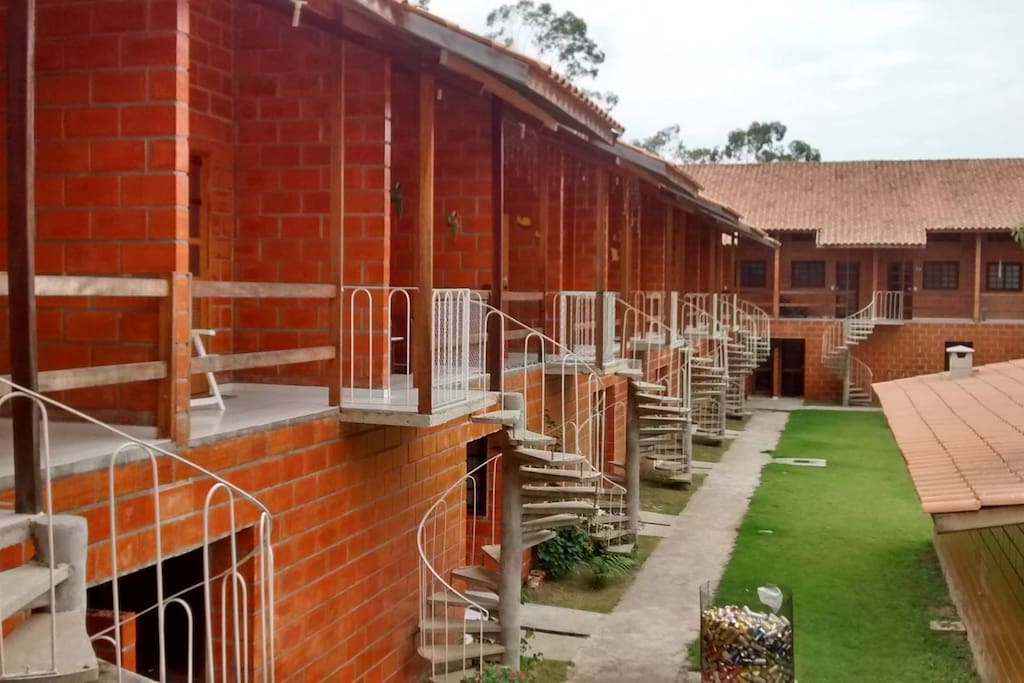 Vista dos apartamentos