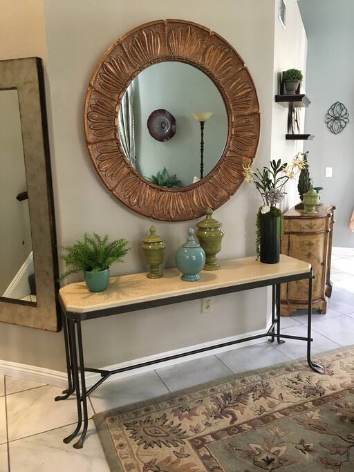 Inviting Entry Table.