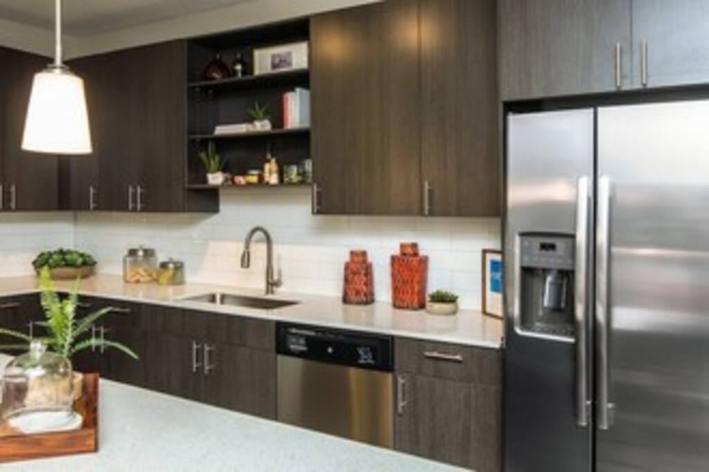 Kitchen with island
