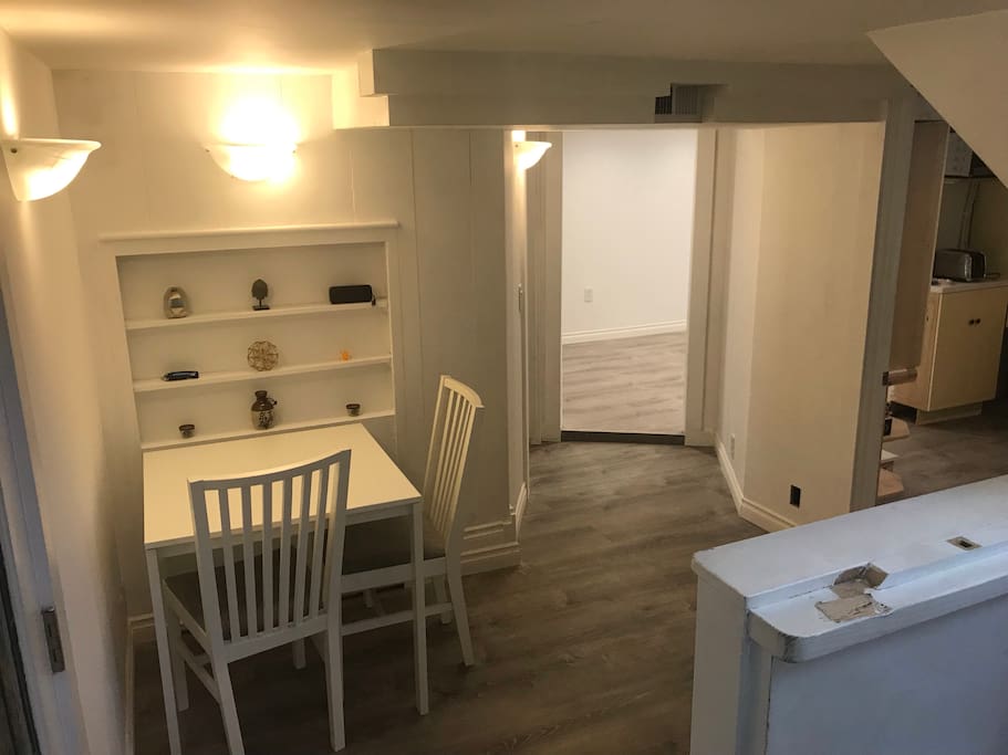 Tiny entryway and dining table