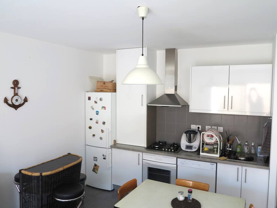 a nice open kitchen with everything you need