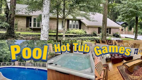 Fun Home with Pool, Arcade, Hot Tub, HP Kids Room