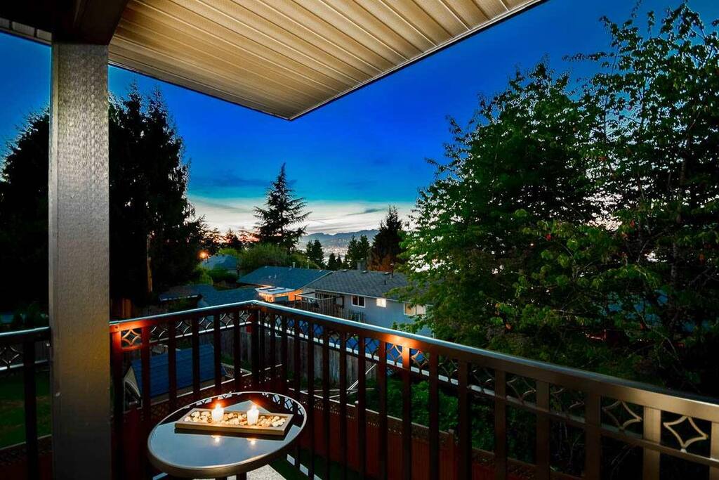 Night view from balcony