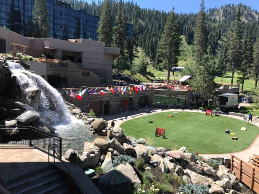 Back lawn at Resort at Squaw Creek