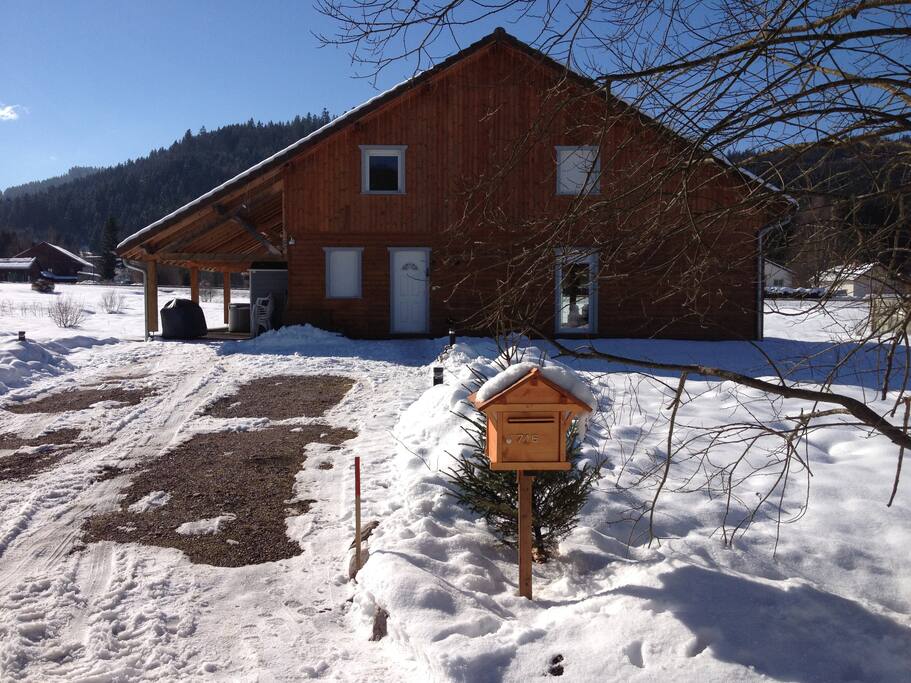 Arrivée au chalet Roseneige