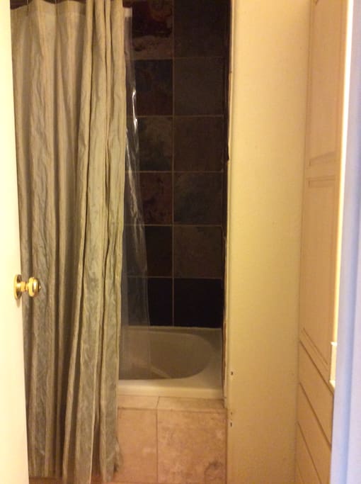stone tile shower