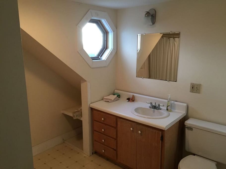 Large, full bathroom for guests only!